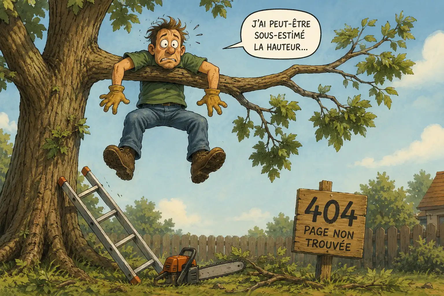 404 page non trouvée - J'ai peut être sous estimé la hauteur